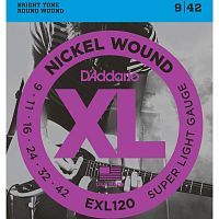 D'ADDARIO EXL120 Nickel Wound Super Light