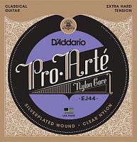 D'ADDARIO EJ44 PRO-ARTE NYLON, EXTRA HARD TENSION струны для классической гитары, очень сильное натяжение