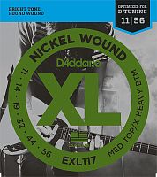 D'ADDARIO EXL117 Nickel Wound, Medium Top/Extra-Heavy Bottom, 11-56