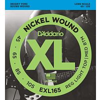 D'ADDARIO EXL165 Nickel Wound Bass, Custom Light, 45-105