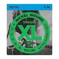 D'ADDARIO EXL130 -PACK NICKEL WOUND SUPER LIGHT струны для электрогитары