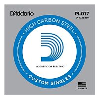 D'ADDARIO PL017 SINGLE PLAIN STEEL 017